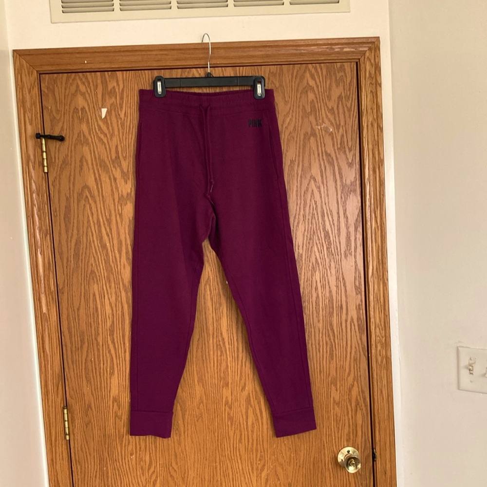 PINK Victoria's Secret Burgundy Lounge Pants